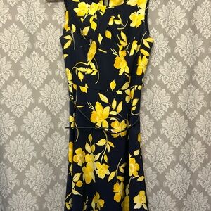 Alyx Yellow Floral Midi Dress